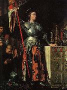 Jean Auguste Dominique Ingres Joan of Arc at the Coronation of Charles VII. Oil on canvas, painted in 1854 France oil painting artist